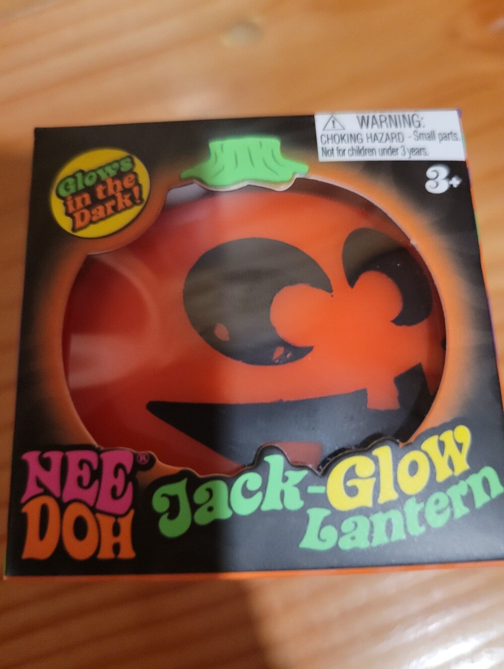Nee Doh Jack-Glow Lantern Squeezable Pumpkin Toy - Orange